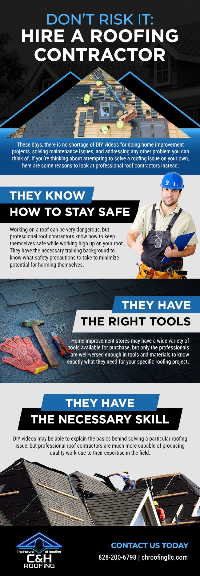 Why Hiring Roof Contractors is Better than Attempting DIY Roofing Projects [infographic]